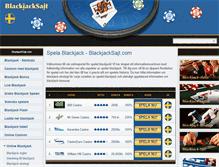 Tablet Screenshot of blackjacksajt.se